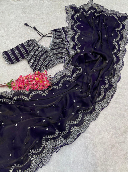 Pure Soft Zimmy Choo Silk Saree