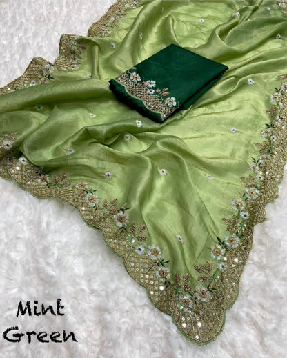 Emerald Dream Silk Saree