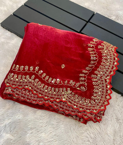 Ruby Rhapsody  Saree