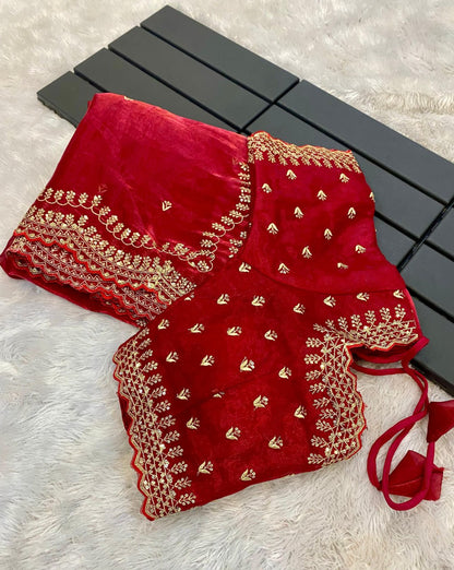 Ruby Rhapsody  Saree