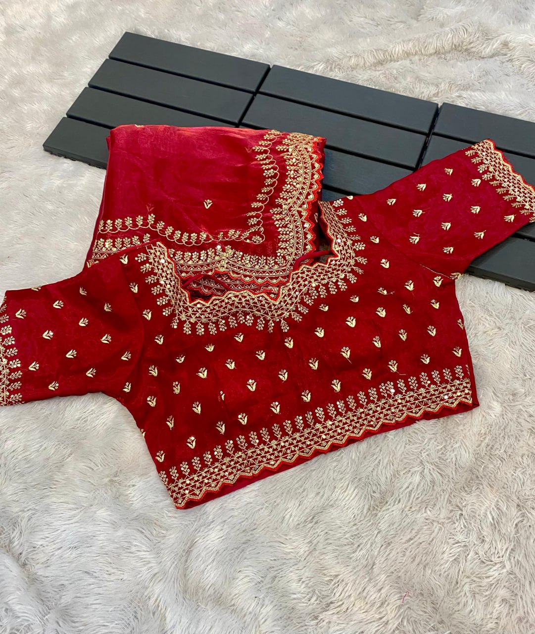 Ruby Rhapsody  Saree