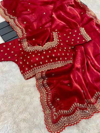 Ruby Rhapsody  Saree