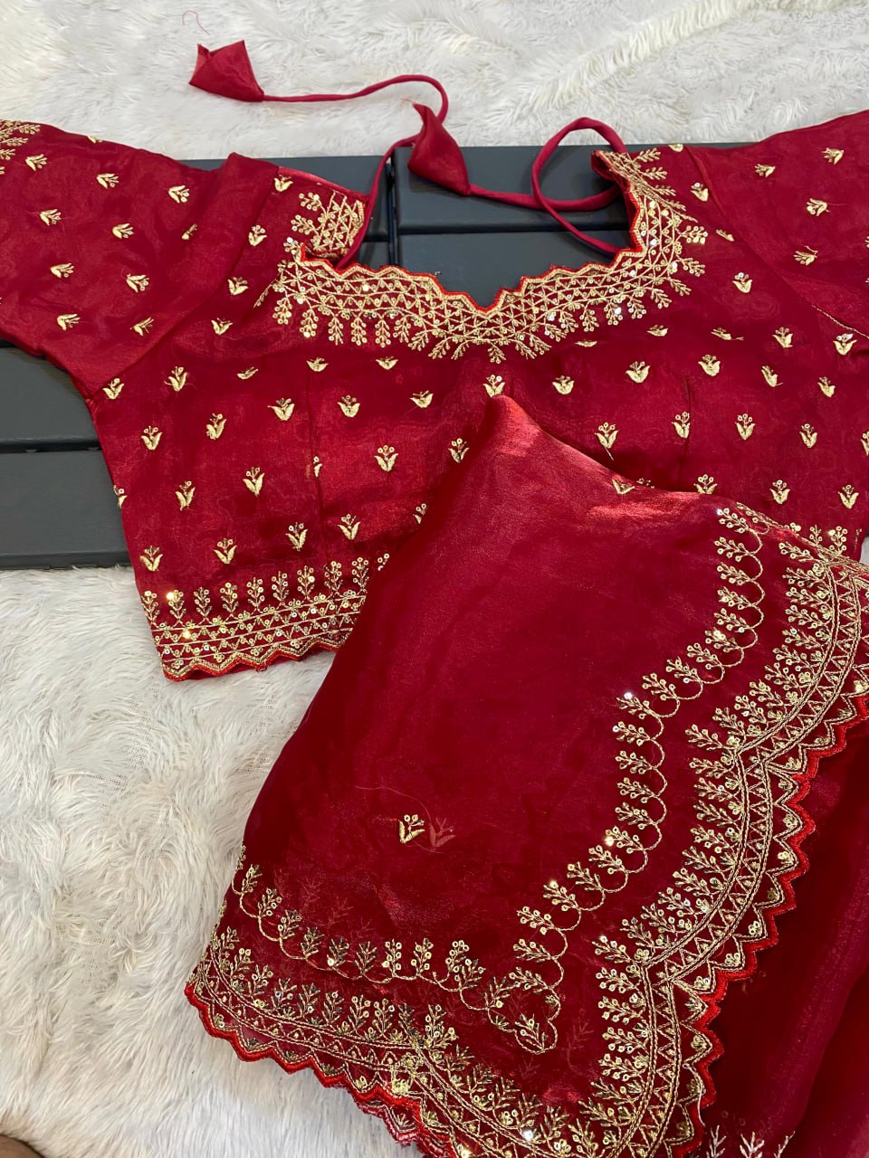 Ruby Rhapsody  Saree