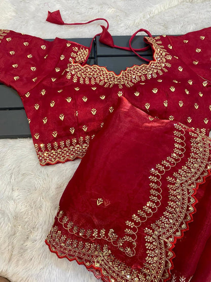 Ruby Rhapsody  Saree