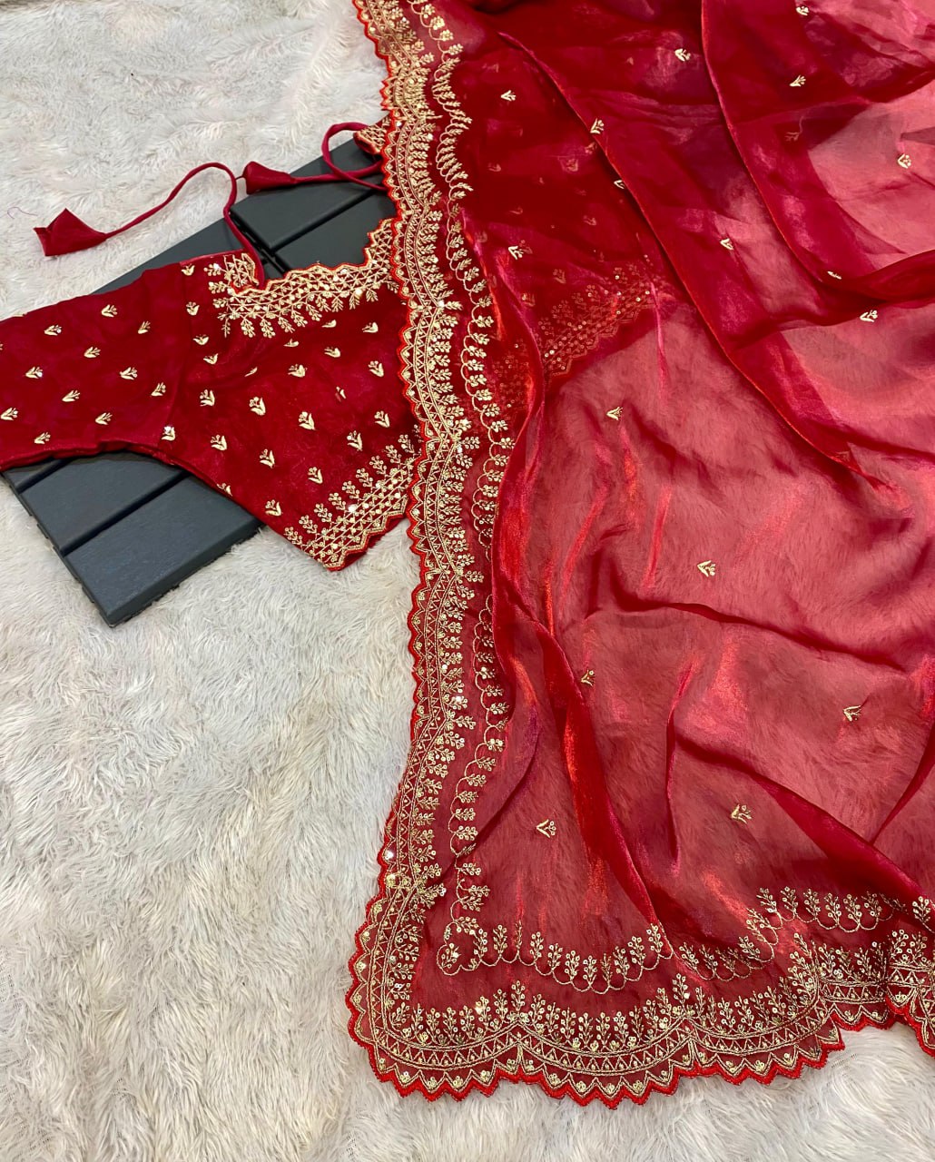 Ruby Rhapsody  Saree