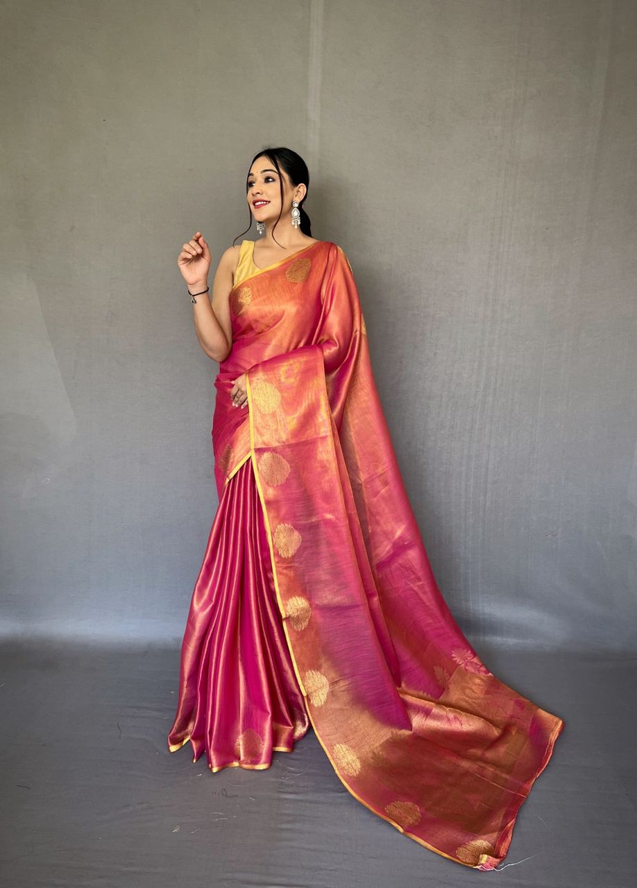 Rose Gold Saree