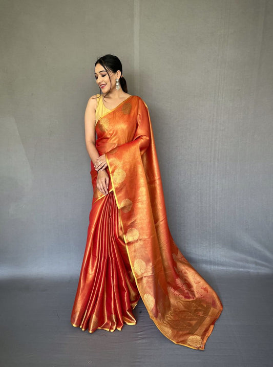 Aura Of Amber Saree