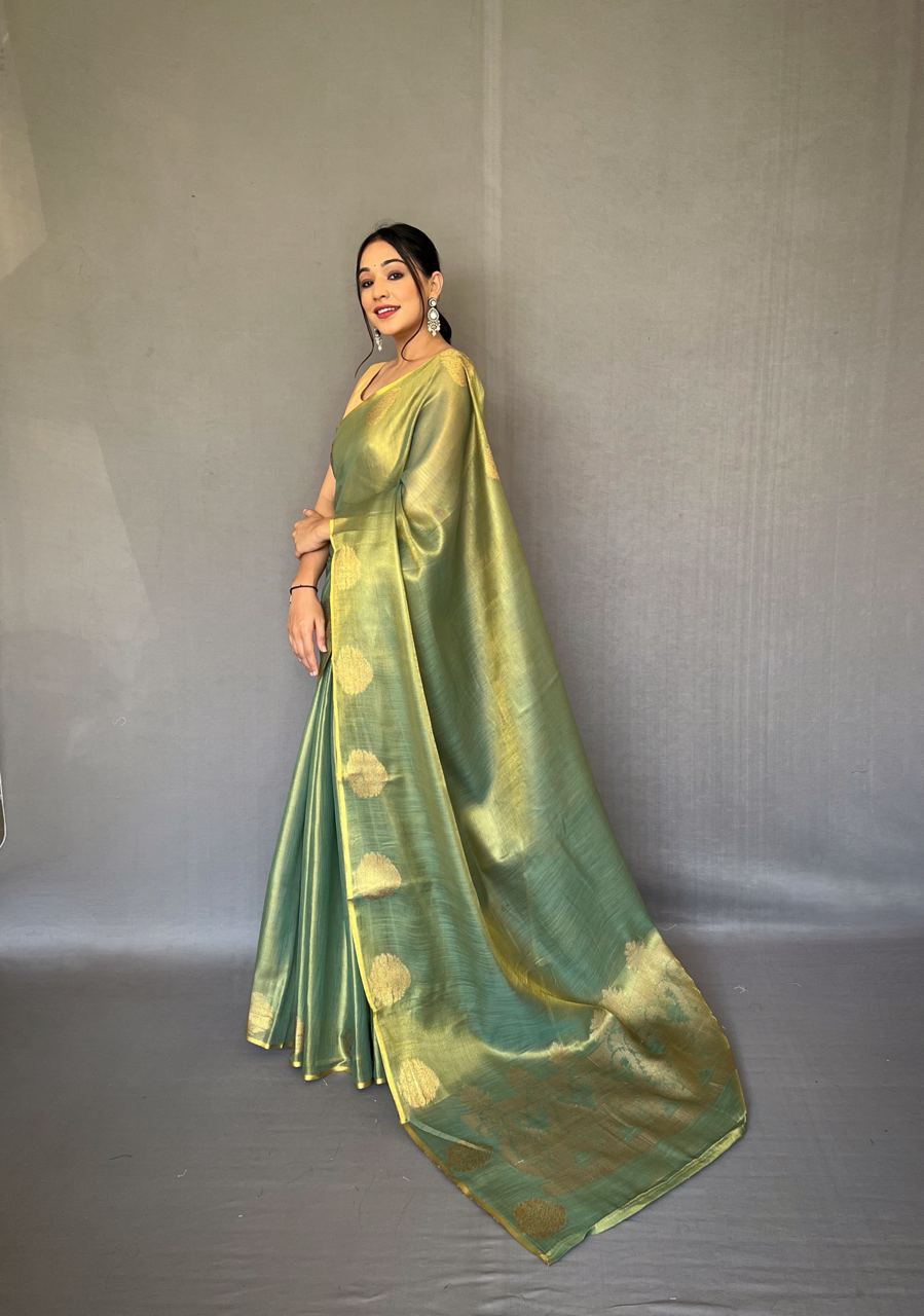 Verdant Whisper Saree
