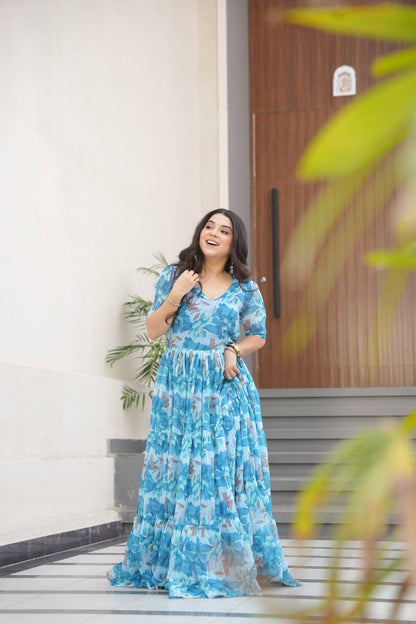 Bluebell Dream Floral Maxi