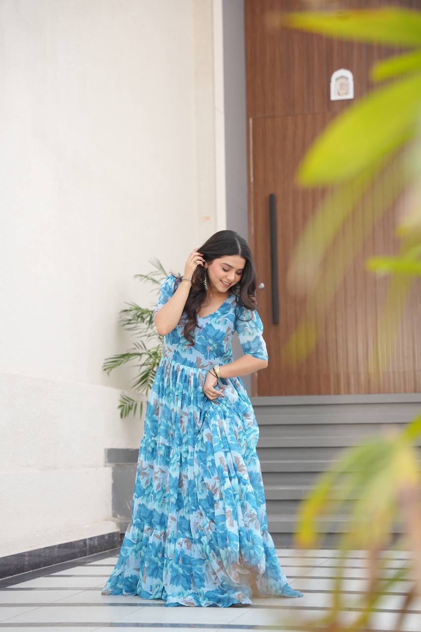 Bluebell Dream Floral Maxi