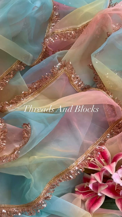 Celestial Bloom Saree