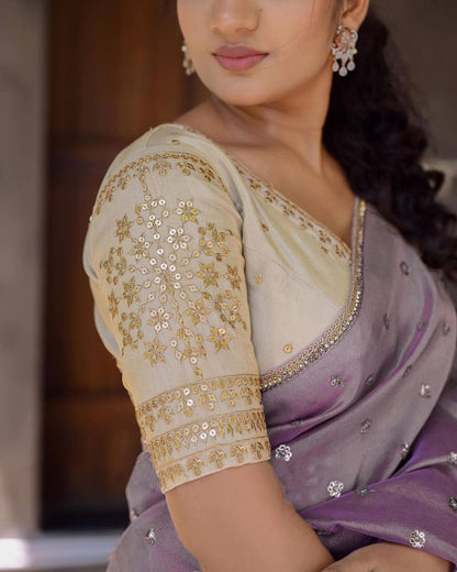 Lavender Luxe Saree