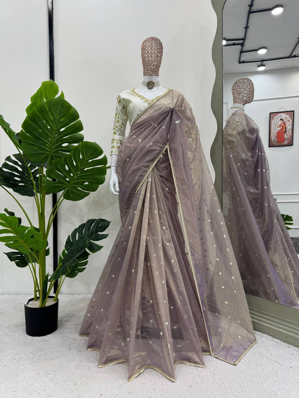 Lavender Luxe Saree