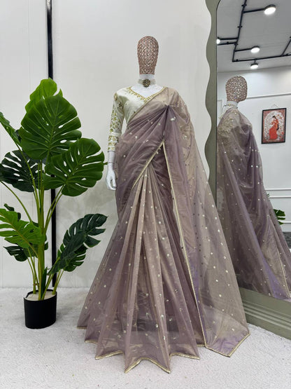 Lavender Luxe Saree