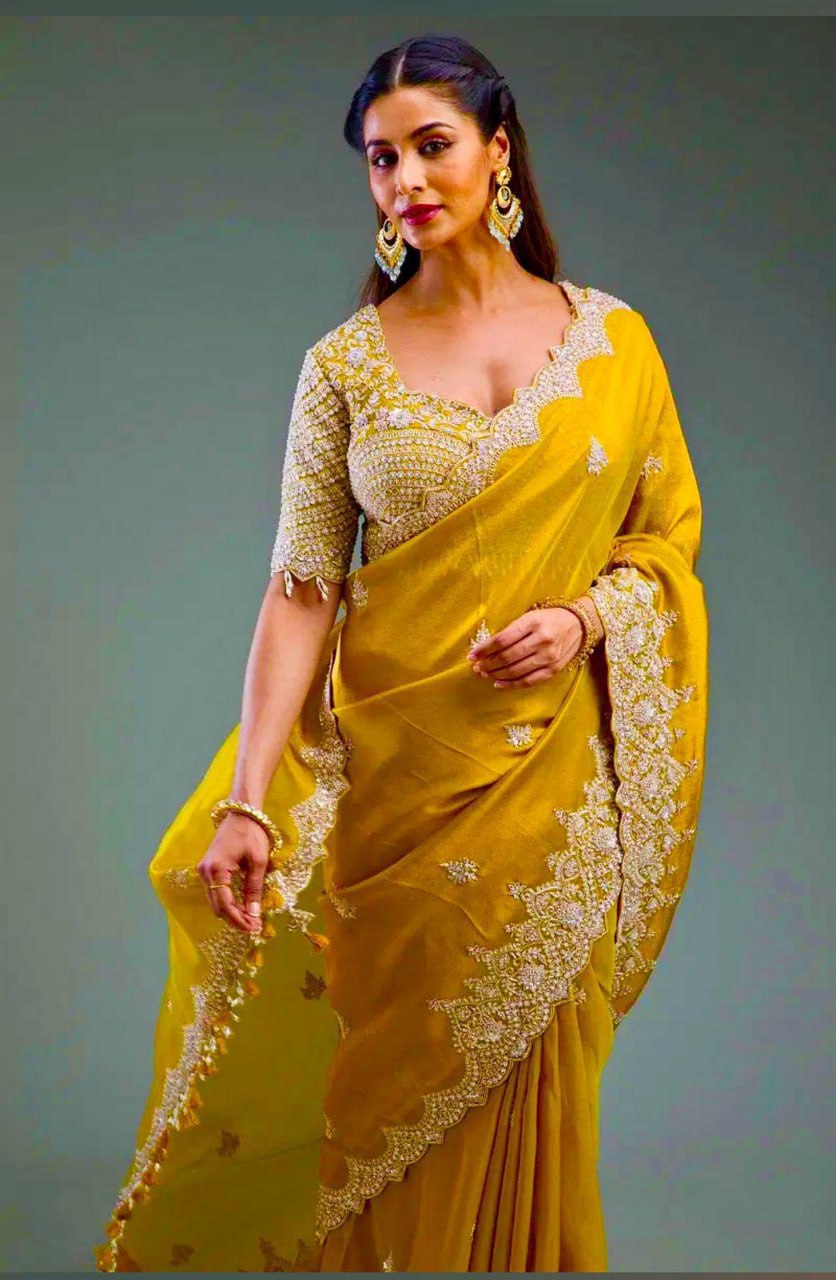 Mustard Blossom Saree