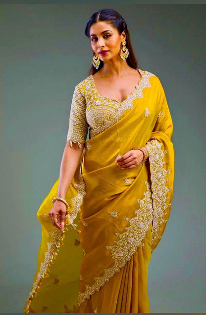 Mustard Blossom Saree
