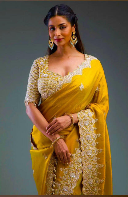 Mustard Blossom Saree