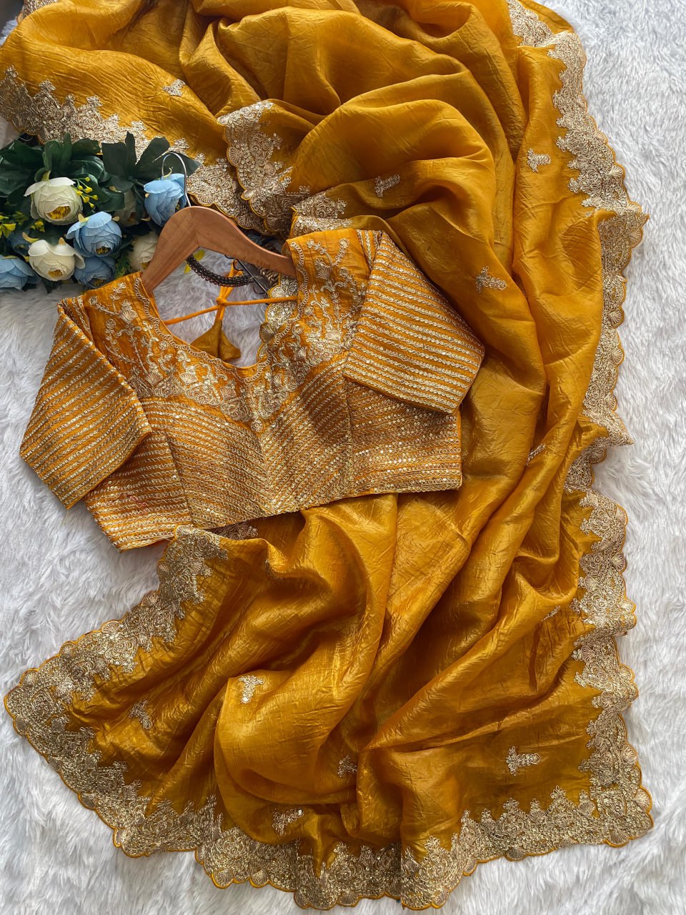 Mustard Blossom Saree