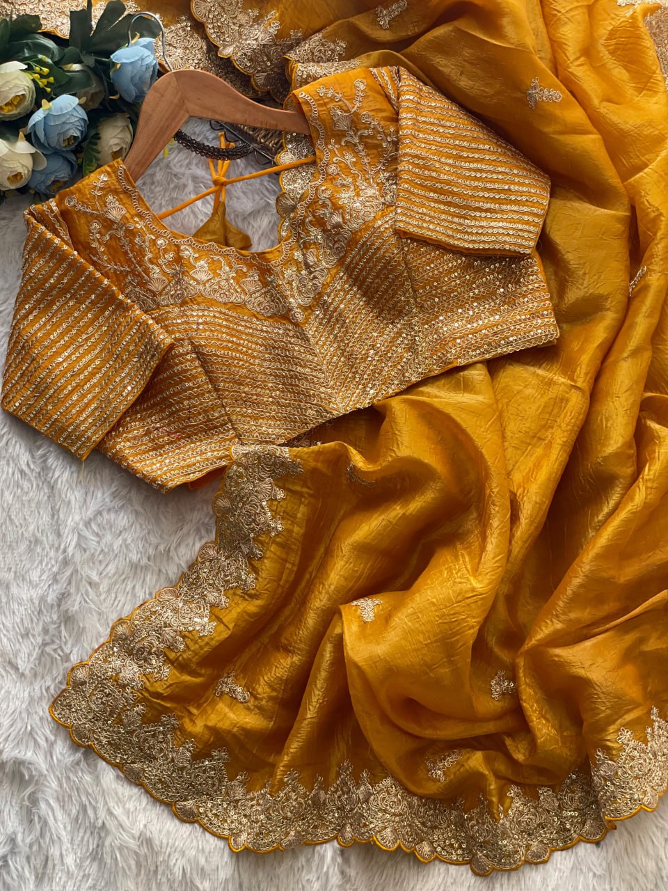 Mustard Blossom Saree