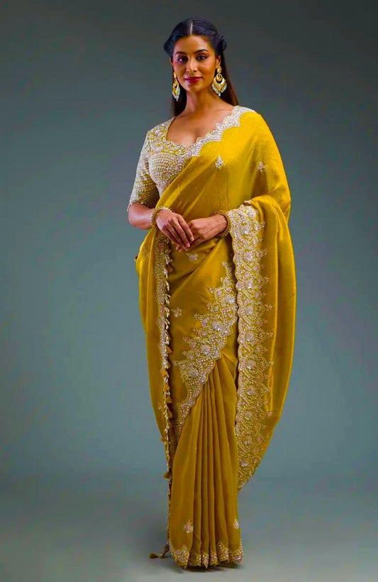 Mustard Blossom Saree