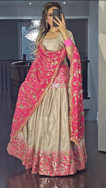Regal Pink Lehenga Choli