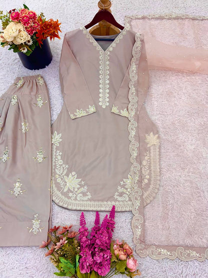 Bulbul Embroidered Suit Set