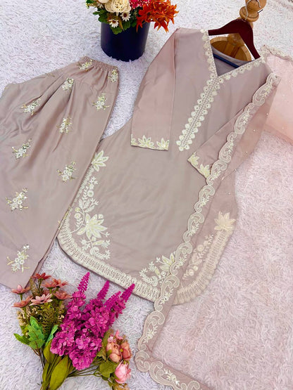 Bulbul Embroidered Suit Set