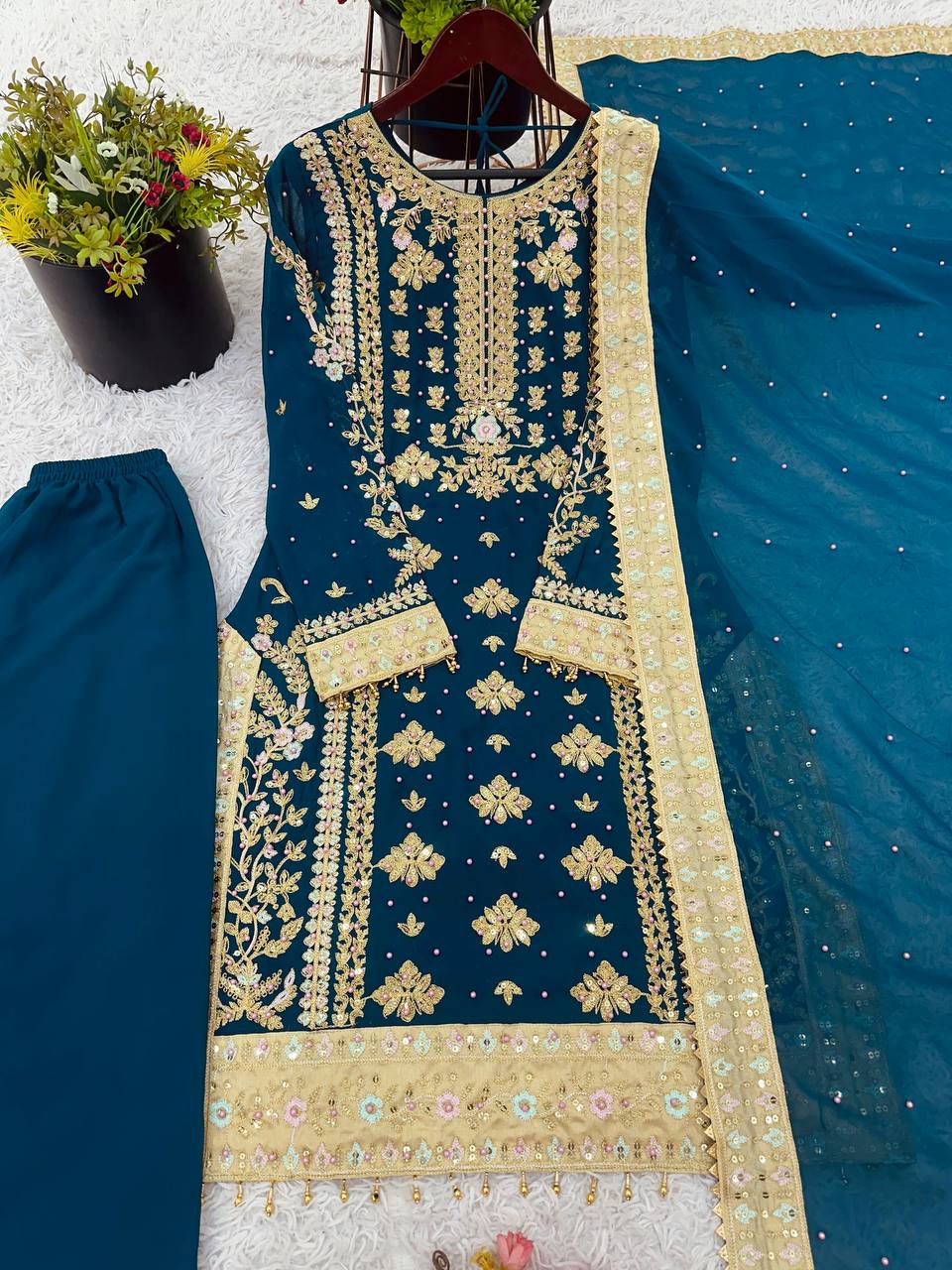 Aarohi Embroidered Suit Set