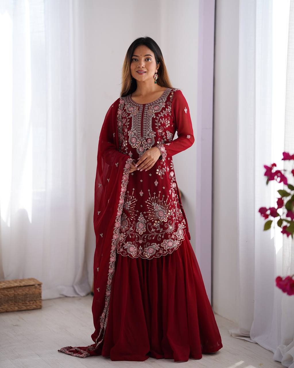 Tara Embroidered Suit Set