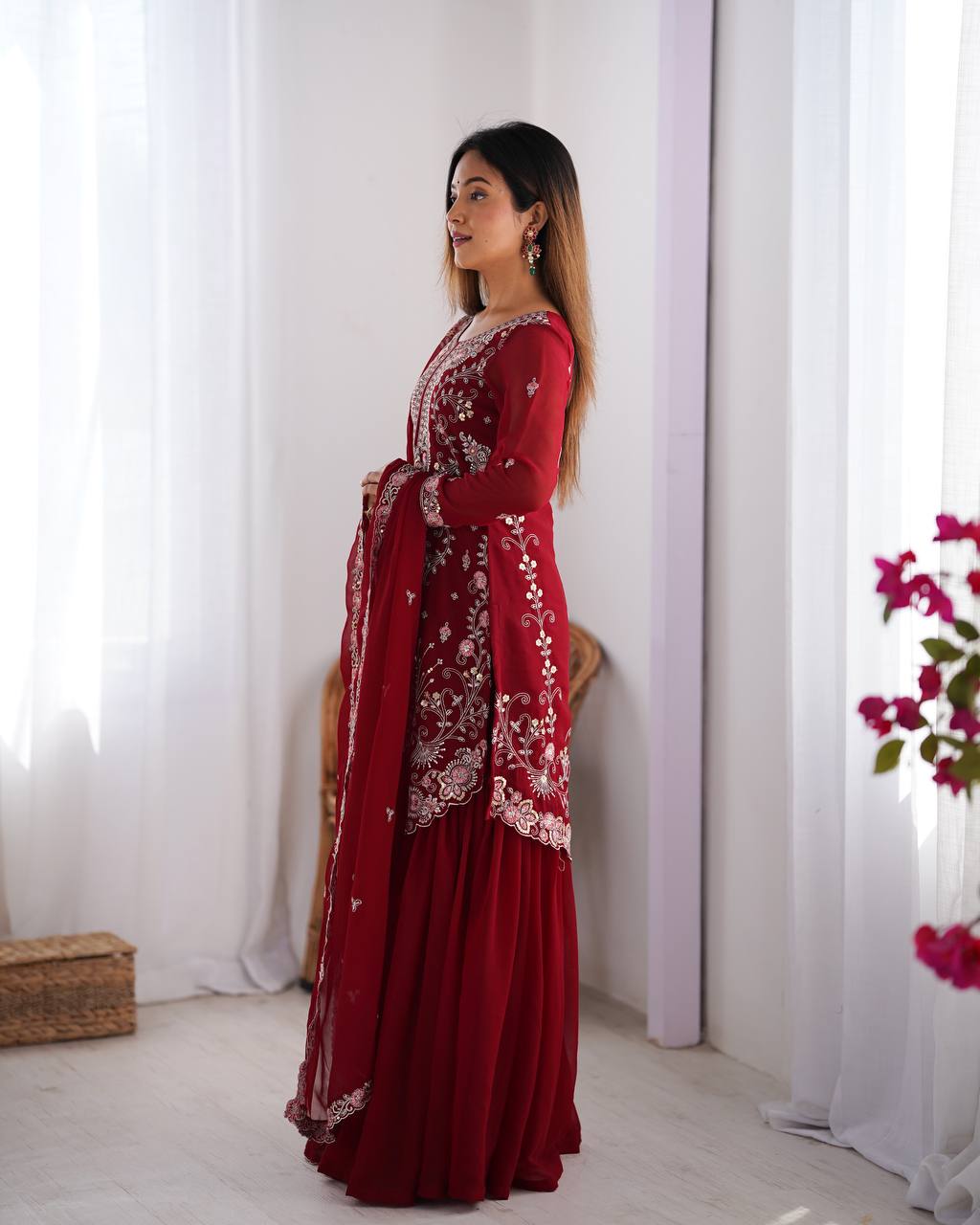 Tara Embroidered Suit Set