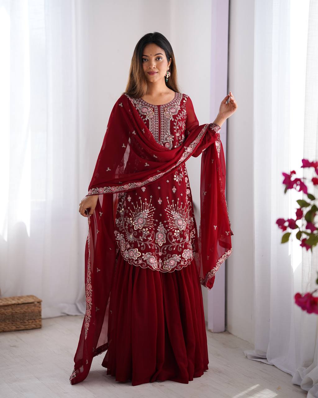 Tara Embroidered Suit Set