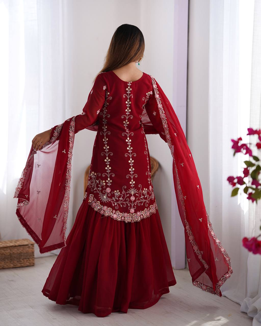 Tara Embroidered Suit Set