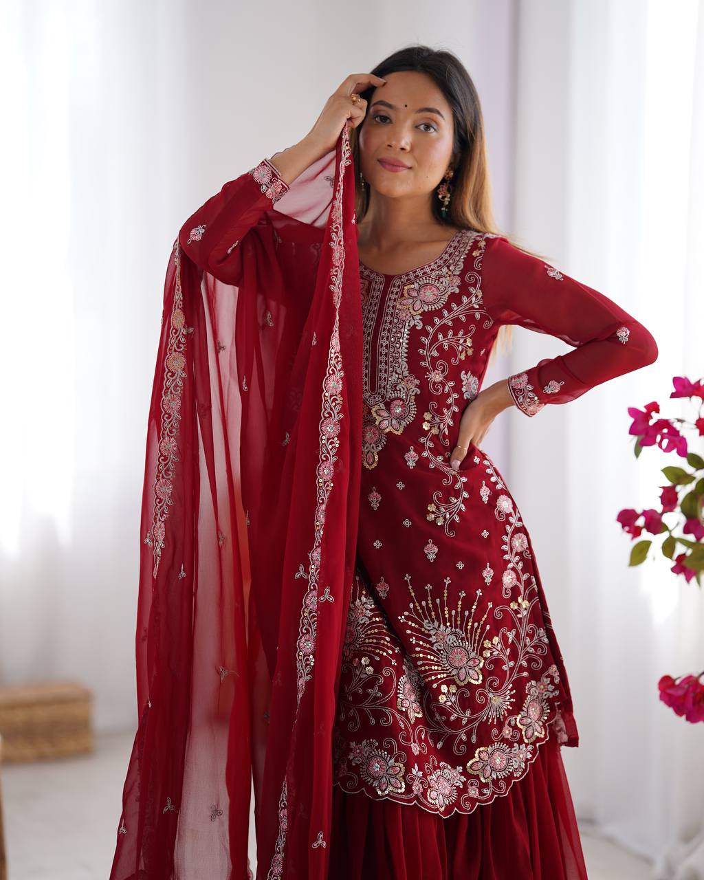 Tara Embroidered Suit Set