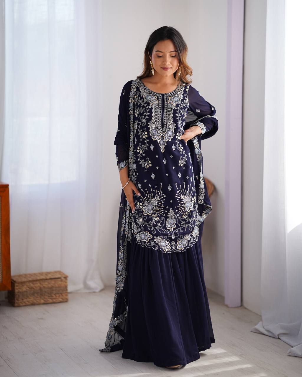 Tara Embroidered Suit Set