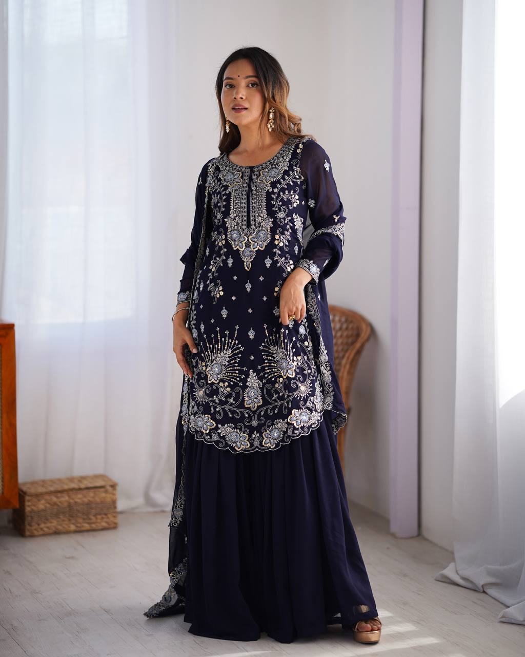 Tara Embroidered Suit Set