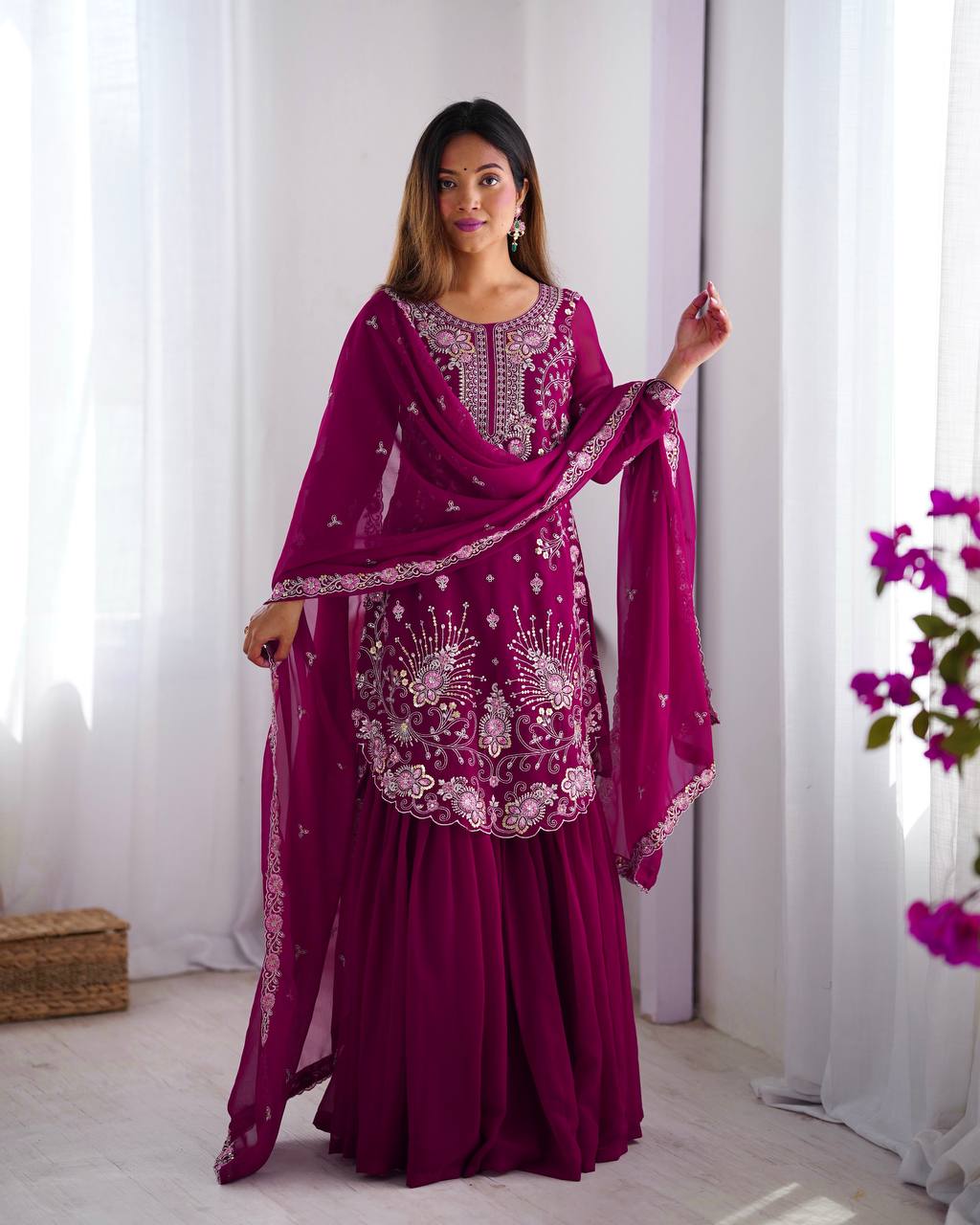 Tara Embroidered Suit Set