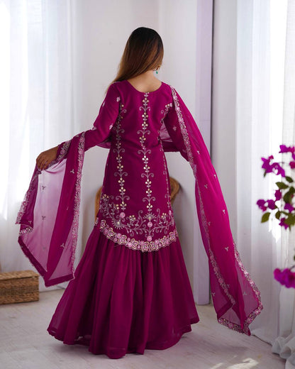 Tara Embroidered Suit Set