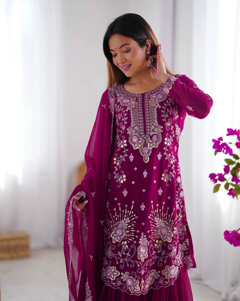 Tara Embroidered Suit Set