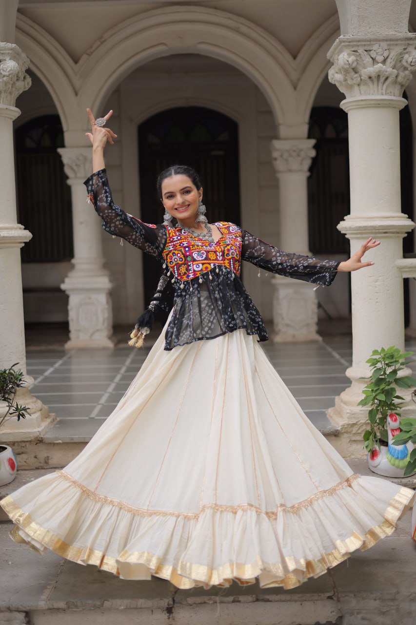 Kora Cotton with Attractive Gota-Patti Lace