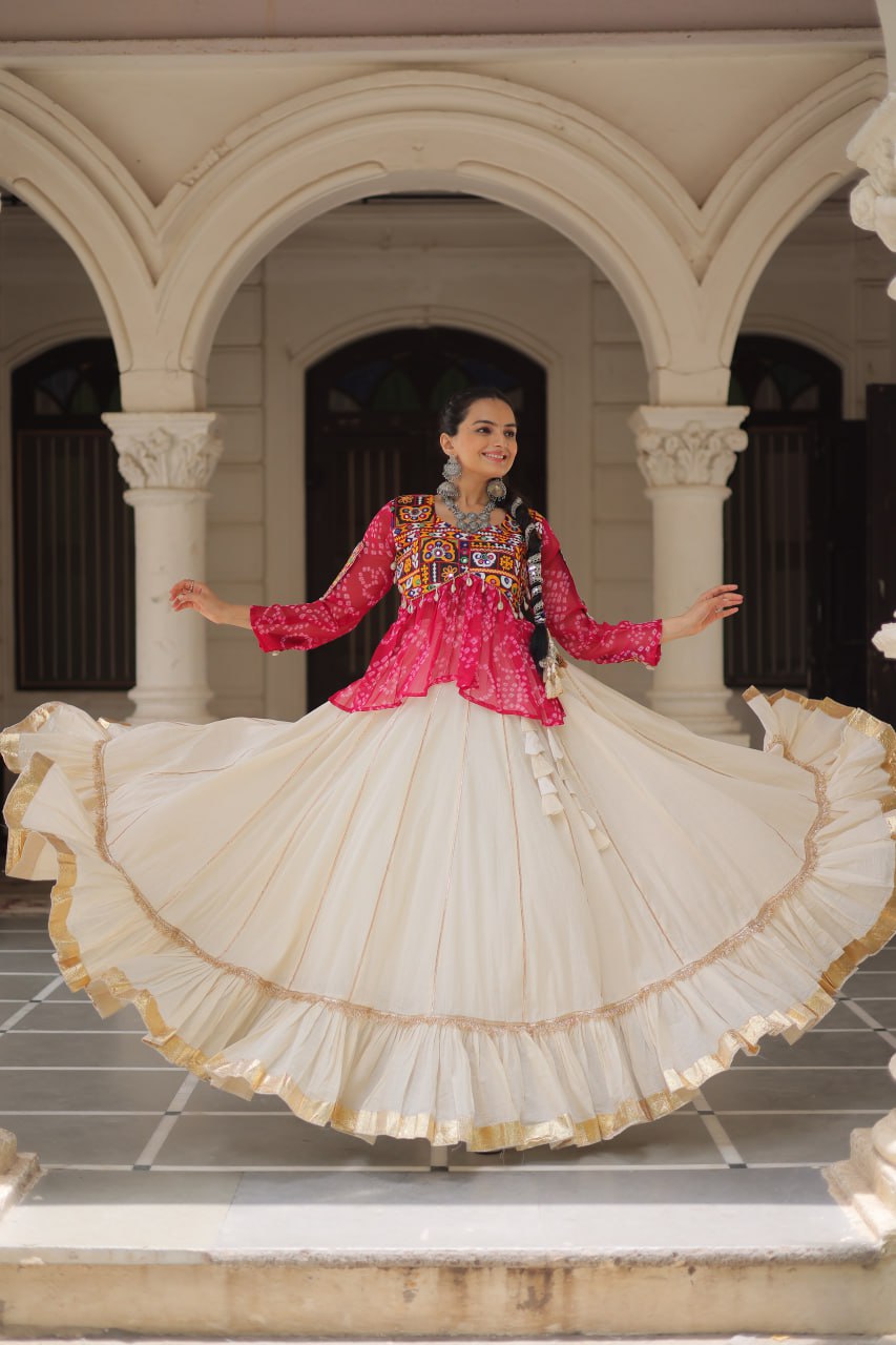 Kora Cotton with Attractive Gota-Patti Lace