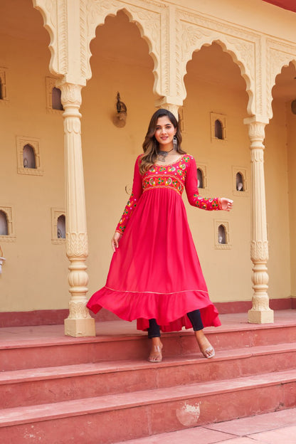 Premium Rayon with Traditional Kutchi Gamthi Work