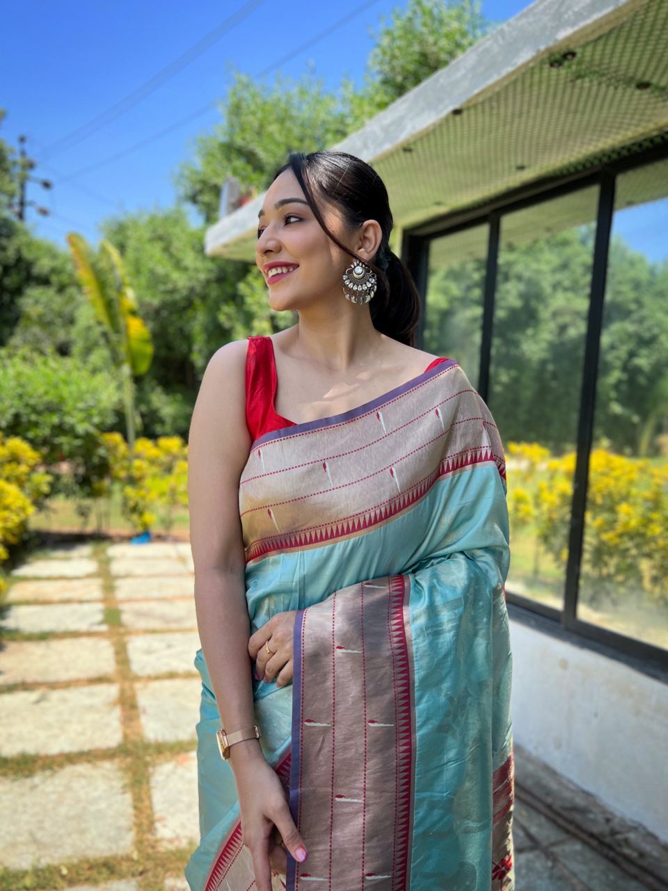 Shubhra Kesari  Saree