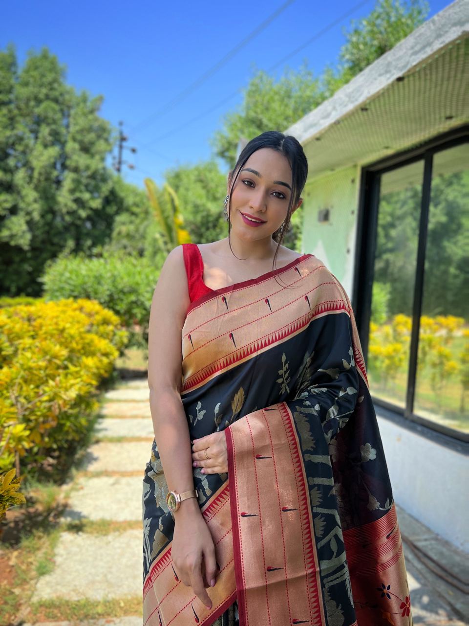 Shubhra Kesari  Saree