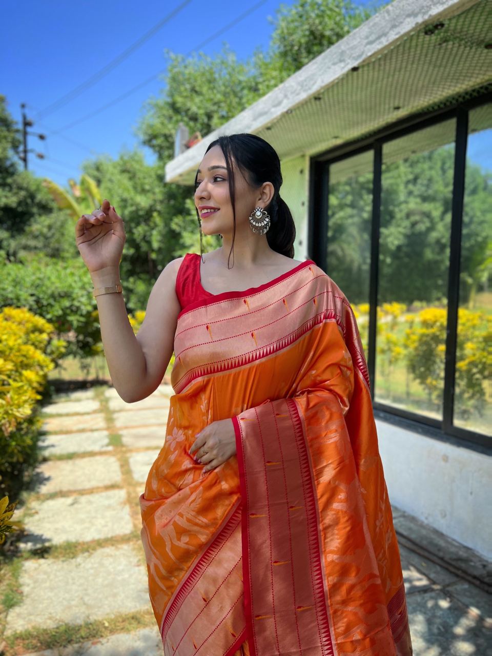 Shubhra Kesari  Saree