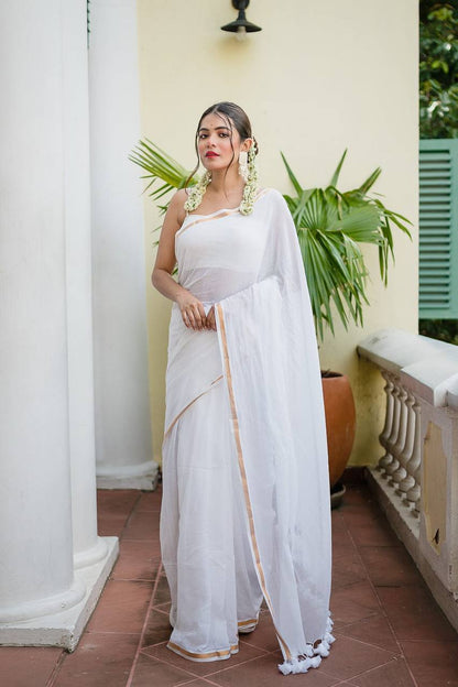 Golden Grace Kasavu Saree
