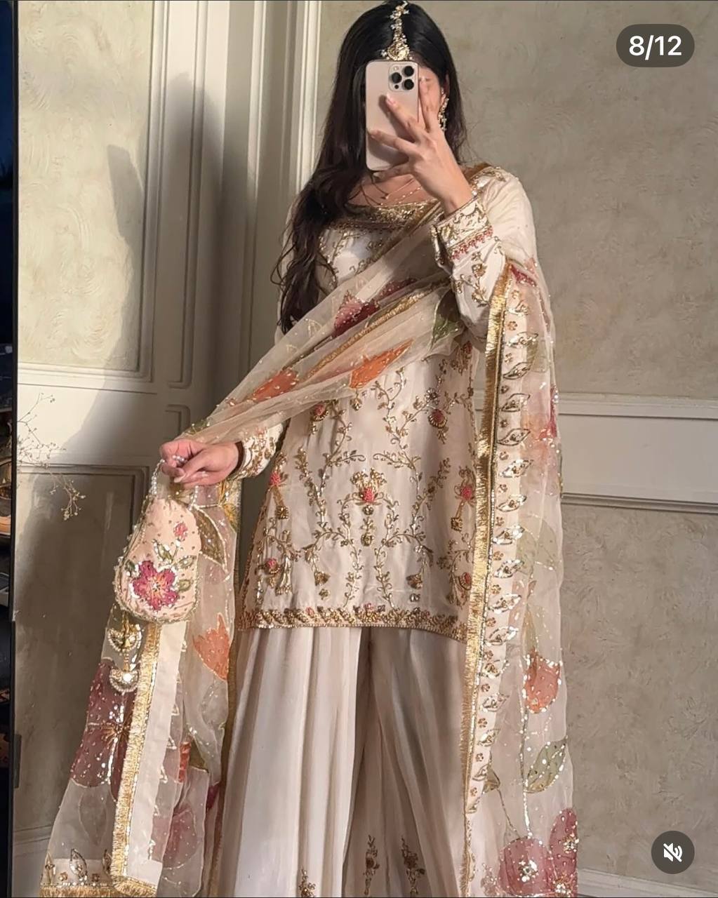 Premium designer party wear sharara suit set