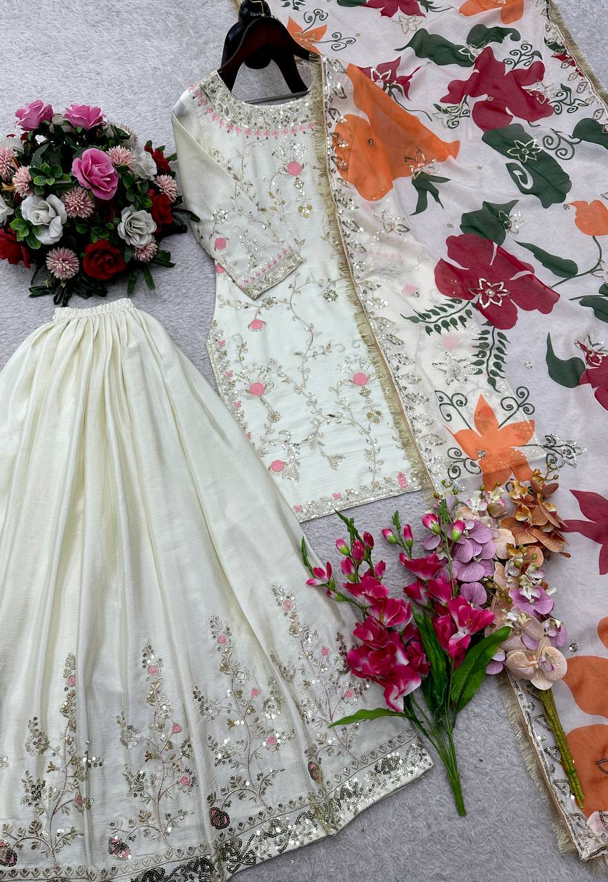 Premium designer party wear sharara suit set