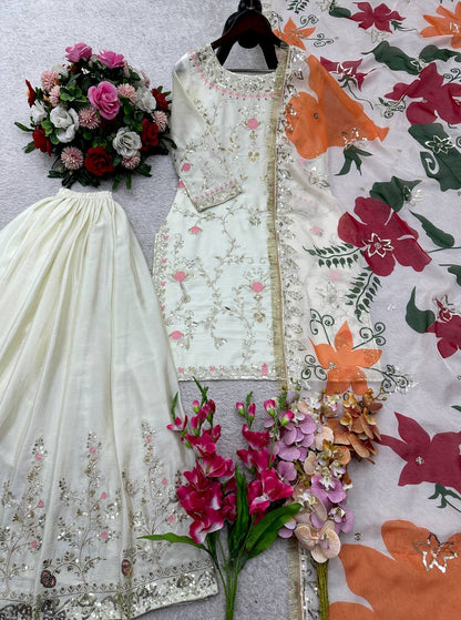 Premium designer party wear sharara suit set