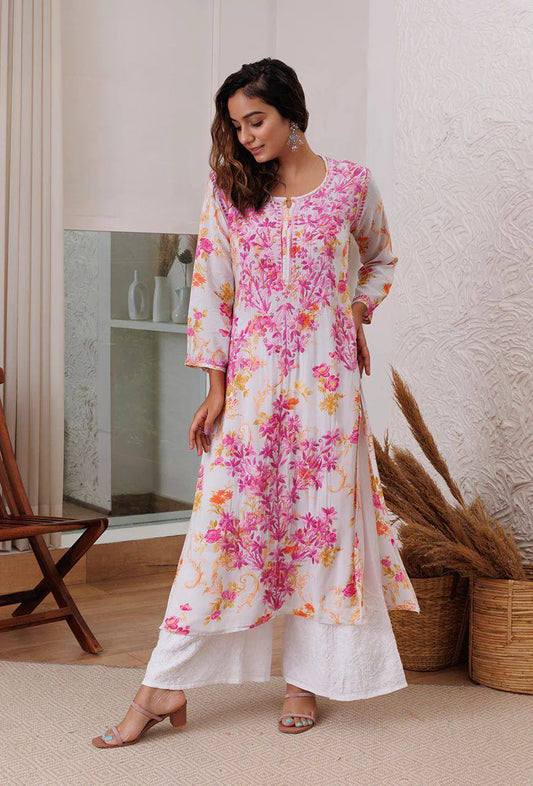 "Embroidered Rayon Top & Plazo Set with Micro Cotton Inner – Stylish & Comfortable"