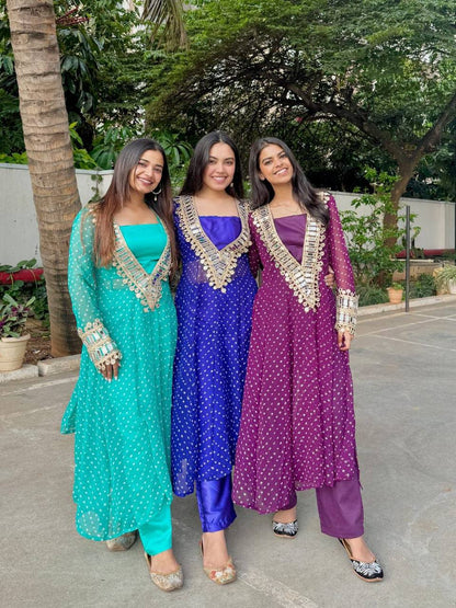 New Trendy Three-Piece Ready-to-Wear Kurta Pant with Tube Blouse